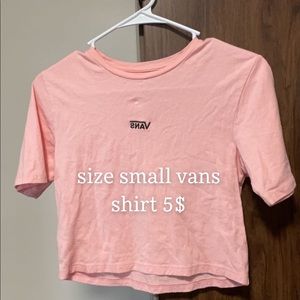 vans cropped t shirt
